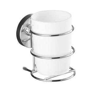 WENKO 20880100-Kelímok VACUUM-LOC MILAZZO 7, 5x11, 5 cm lesklý chróm/biela 20880100 vyobraziť