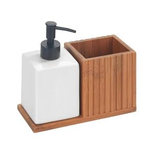 WENKO 54944100 - Dávkovač mydla MERA 18, 5x17 cm hnedý 54944100 vyobraziť