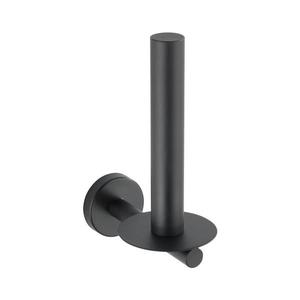 WENKO 24262100-Držiak toaletného papiera BOSIO BLACK 8x18 cm nerez/strieborný 24262100 vyobraziť