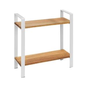 WENKO 53024100 - Polica LOUISA 32x33 cm biela/hnedá 53024100 vyobraziť