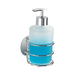 WENKO 18777100-Dávkovač na mydlo TURBO-LOC RUND STAHL 7, 5x16, 5 cm lesklý chróm/biela 18777100 vyobraziť