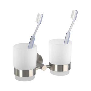 WENKO 19638100 - Držiak na zubné kefky BOSIO MATT 17, 5x9, 5 cm nerez/strieborný 19638100 vyobraziť