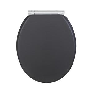 WENKO 25218100-WC WC sedátko MORRA 35x42 cm antracitové/strieborné 25218100 vyobraziť