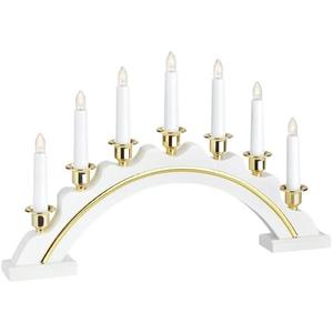 Markslöjd 704768 - LED vianočný svietnik CELINE LED/1, 4W/230V borovica/biela 704768 vyobraziť