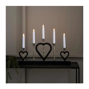 Markslöjd 705938 - Vianočný svietnik MELISSA 5xE10/3W/230V čierna/mosadz 705938 vyobraziť