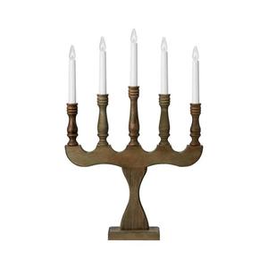 Markslöjd 706280 - Vianočný svietnik SVANEHOLM 5xE10/3W/230V borovica/hnedá 706280 vyobraziť