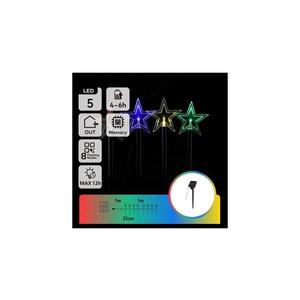 B.V. - LED RGBY Solárne vianočné svietidlo LED/1, 2V/8 funkcií 1m IP65 800mAh hviezdy B10201Q8C vyobraziť