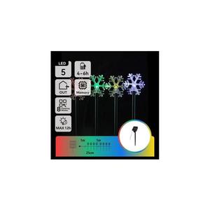 B.V. - LED RGBY Solárne vianočné svietidlo LED/1, 2V/8 funkcií 1m IP65 800mAh vločky B10201Q8F vyobraziť