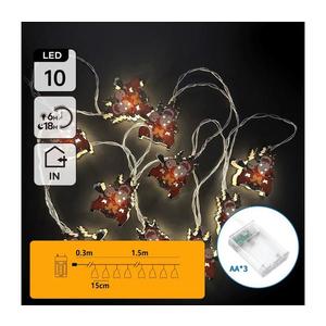 B.V. - LED vianočný reťazec 10xLED/3xAA 1, 5m teplá biela sánky B10303Q6L vyobraziť