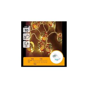 B.V. - LED vianočný reťazec 10xLED/3xAA 1, 5m teplá biela Santa Claus B10303Q6M vyobraziť