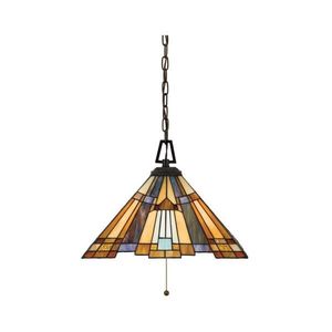 Elstead QZ-INGLENOOK-P-A - Závesný luster na reťazi Tiffany INGLENOOK 3xE27/60W/230V QZ-INGLENOOK-P-A vyobraziť