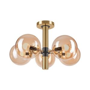 Luster na tyči ROLLO 5xE14/5W/230V zlatá/dymová béžová LM-5.218/ZŁOTY/E14 vyobraziť