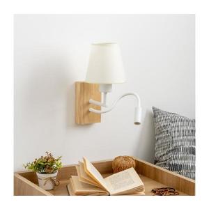 Brilagi - LED Nástenná lampa NUBILA WOOD 1xE27/25W/230V + LED/3W dub/krémová BG1565+BG1572 vyobraziť