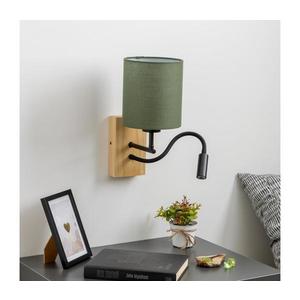 Brilagi - LED Nástenná lampa NUBILA WOOD 1xE27/25W/230V + LED/3W dub/zelená BG1564+BG1576 vyobraziť
