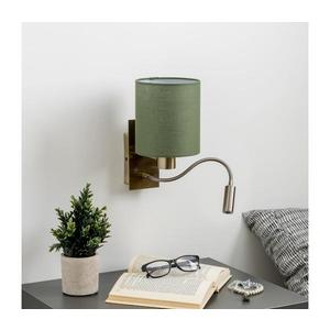 Brilagi - LED Nástenná lampa NUBILA 1xE27/25W/230V + LED/3W mosadz/zelená BG1557+BG1576 vyobraziť