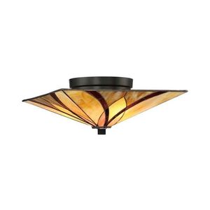 Elstead QZ-ASHEVILLE-F - Stropné svietidlo Tiffany ASHEVILLE 2xE27/60W/230V QZ-ASHEVILLE-F vyobraziť