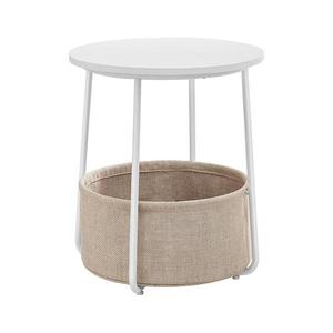 Odkladací stolík NOIRA biela/svetlohnedá LET223W10 vyobraziť