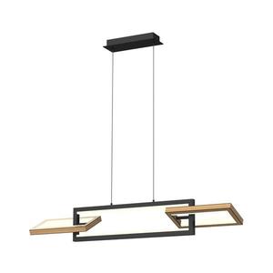 Wofi 7022-306- LED Stmievateľný luster na lanku MATERA LED/30W/230V čierna/hnedá 7022-306 vyobraziť