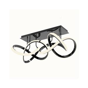 Wofi 9134-205 - LED Stmievateľný prisadený luster INDIGO LED/64W/230V čierna/chróm 9134-205 vyobraziť