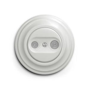 lap - Retro zásuvka TV+R (priebežná) s rámčekom biela KA0007+KA0065 vyobraziť