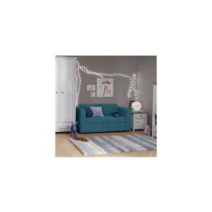 Čalúnená rozkladacia dvojmiestná pohovka s podrúčkami LAYLA, modrá 04PACSO501A136S1SO86 vyobraziť