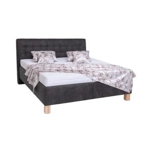 Čalúnená posteľ s matracom a úložným priestorom VIOLET 160x200 cm tmavosivá 8590828932307 vyobraziť