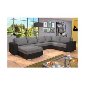 Čalúnená univerzálna rozkladacia sedacia súprava do U YORK sivá/béžová/hnedá 151101250040 vyobraziť