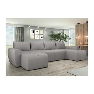 Čalúnená univerzálna rozkladacia sedacia súprava do U NEWPORT sivá 151101250130 vyobraziť