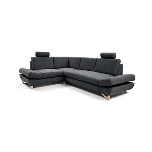 Rozkladacia rohová čalúnená sedacia súprava s úložným priestorom do L AVESTA ľavá antracit 8590828984573 vyobraziť