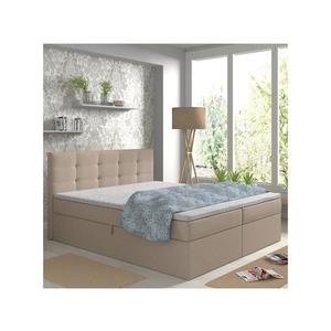 Čalúnená posteľ EMBER 180x200 cm s matracmi, topperom a úložným priestorom, béžová 04KTCLU574P180V1S1SO21 vyobraziť