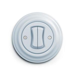 lap - Retro sériový vypínač s rámčekom č. 5, modrý KA0025+KA0020 vyobraziť