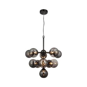 Endon 101147 - Závesný luster na lanku OSCAR 11xG9/18W/230V čierna/dymová 101147 vyobraziť