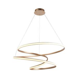 Endon 97639 - LED stmievateľný luster na lanku TWIRL LED/88W/230V 3000K zlatý 97639 vyobraziť