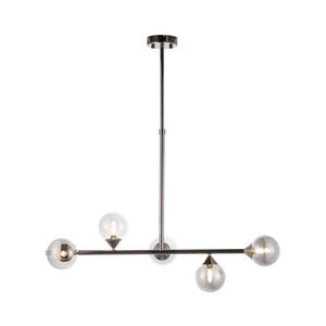 Endon 101348 - Luster na tyči OTIS 5xG9/3W/230V čierny chróm/dymová čierna 101348 vyobraziť