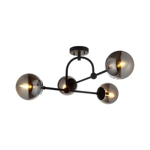 Endon 106662 - Prisadený luster ONTARIO 4xE14/7W/230V čierna/dymová 106662 vyobraziť