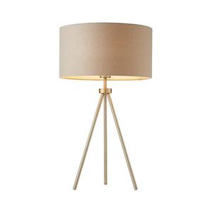 Endon 66986 - Stolná lampa TRI 1xE27/40W/230V mosadz/béžová 66986 vyobraziť