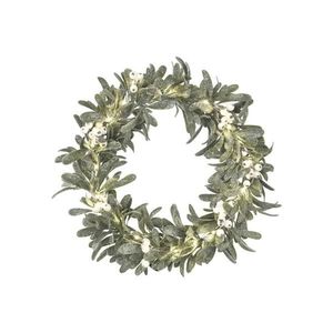 LED vianočný veniec 25× LED, napájanie 3× AA, priemer 35 cm DCTW28 vyobraziť