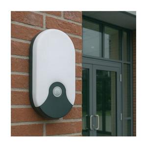 LED vonkajšie nástenné svietidlo s pohybovým senzorom LED/18 W/230 V IP44 antracit 008 0001267 vyobraziť