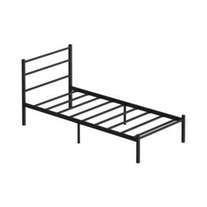 Kovová jednolôžková posteľ FERON 90x200 cm čierna nosnosť 120 kg 837WST1119 vyobraziť