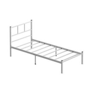 Kovová jednolôžková posteľ ROVAN 90x200 cm biela nosnosť 120 kg 837WST1146 vyobraziť