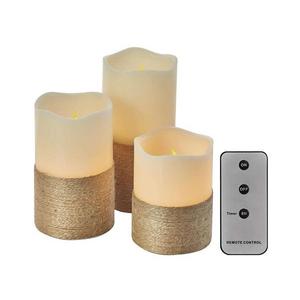 SADA 3x LED Vianočná dekorácia 3xLED/3x3AAA + diaľkový ovládadač DCCV06 vyobraziť