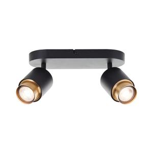 Brilliant - LED bodové svietidlo COVELO 2xGU10/5W/230V čierna/zlatá G04913/86 vyobraziť