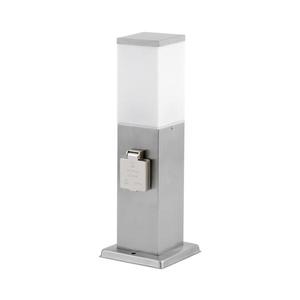 Vonkajšia lampa s 2 zásuvkami SCHUKO 1xE27/20W/230V matný chróm IP44 50790000003015 vyobraziť