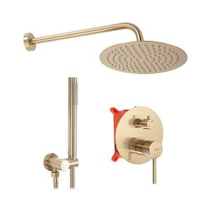 REA-P4160 - Sprchová súprava s podomietkovou batériou LUNGO v brúsenom zlate REA-P4160 vyobraziť