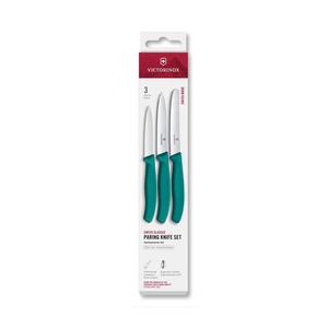 Victorinox - Sada 3 ks kuchynských nožov na zeleninu SWISS CLASSIC tyrkysová 6.7114.34C1 vyobraziť