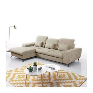 Rozkladacia rohová čalúnená sedacia súprava v tvare L ALTA ľavá béžová 8590828022596 vyobraziť