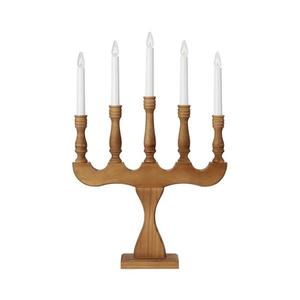 Markslöjd 706279 - Vianočný svietnik SVANEHOLM 5xE10/3W/230V borovica/béžová 706279 vyobraziť