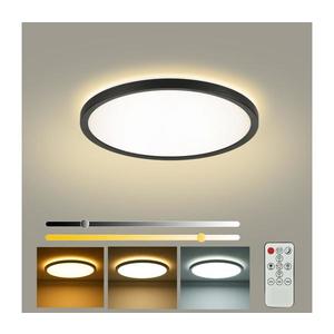 Brilagi - stmievateľné LED svietidlo ULTRA SLIM LED/18W/230V pr. 30 cm čierne + diaľkové ovládanie BRI221 vyobraziť