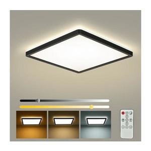 Brilagi - stmievateľné LED svietidlo ULTRA SLIM LED/18W/230V 30x30 cm čierne + diaľkové ovládanie BRI223 vyobraziť
