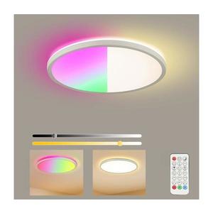 Brilagi - RGB LED stmievateľné svietidlo ULTRA SLIM LED/18W/230V pr. 30 cm biele + diaľkové ovládanie BRI238 vyobraziť